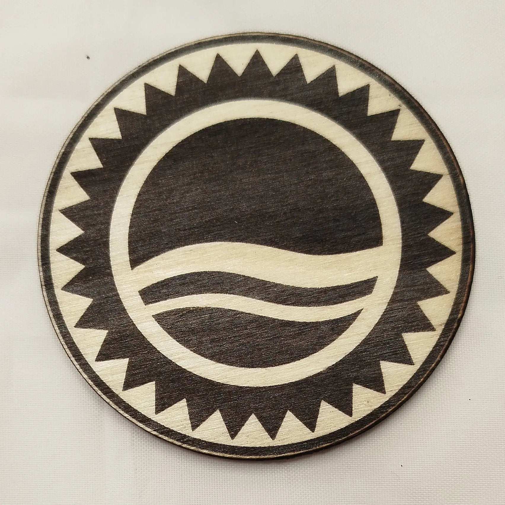 Dessous de verre soleil du crépuscule Product vendor