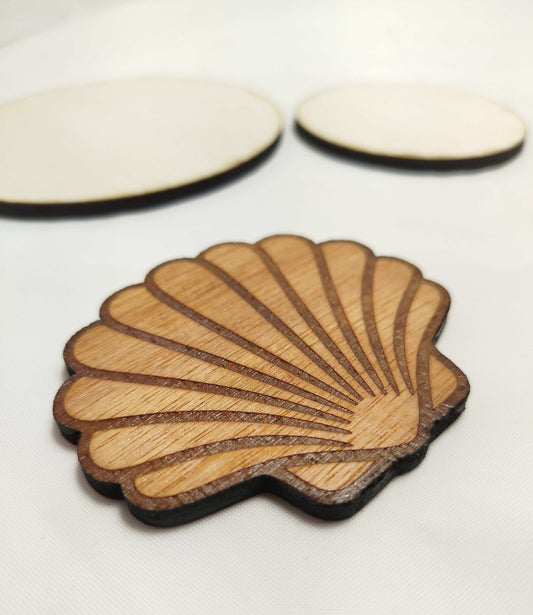 Dessous de verre saint-jacques semi gravé (liquidation spéciale) Product vendor