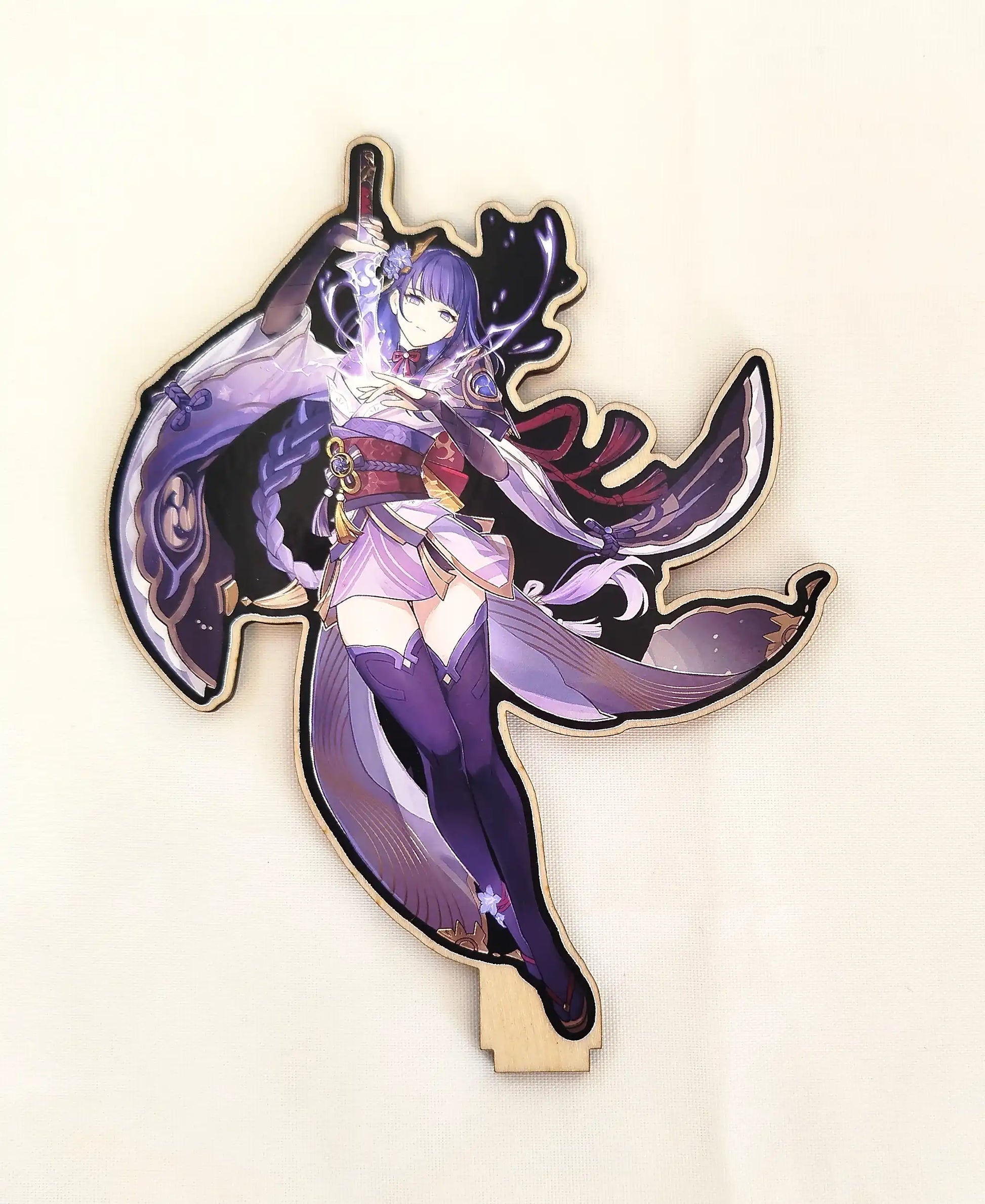 STANDEE en bois - Genshin Impact - Raiden Shogun Product vendor