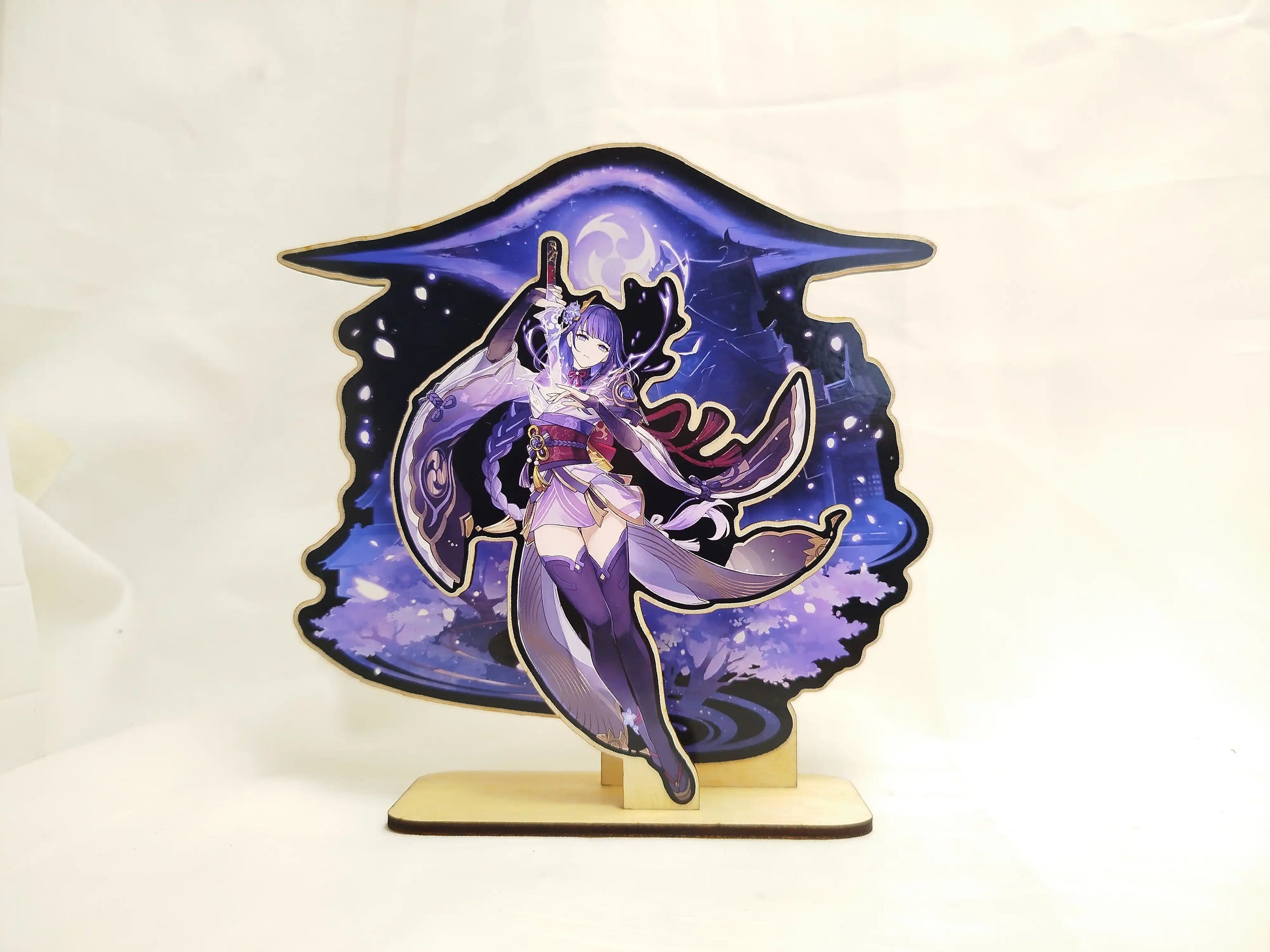 STANDEE en bois - Genshin Impact - Raiden Shogun Product vendor