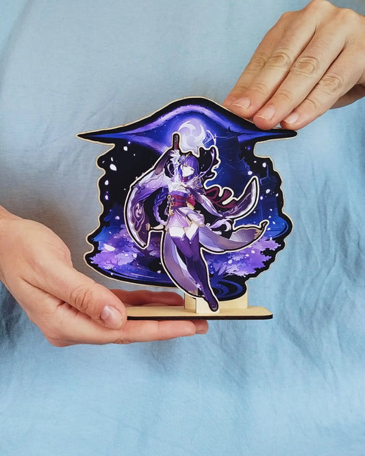 STANDEE en bois - Genshin Impact - Raiden Shogun Product vendor