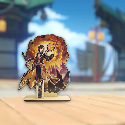 STANDEE en bois - Genshin Impact - Zhongli Product vendor