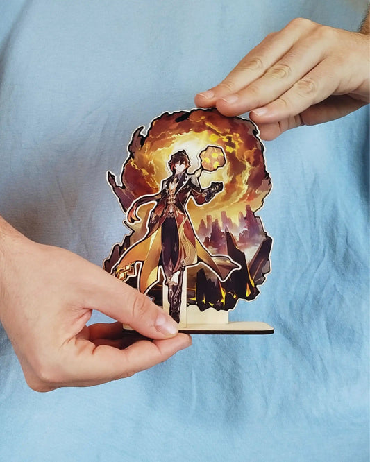 STANDEE en bois - Genshin Impact - Zhongli Product vendor